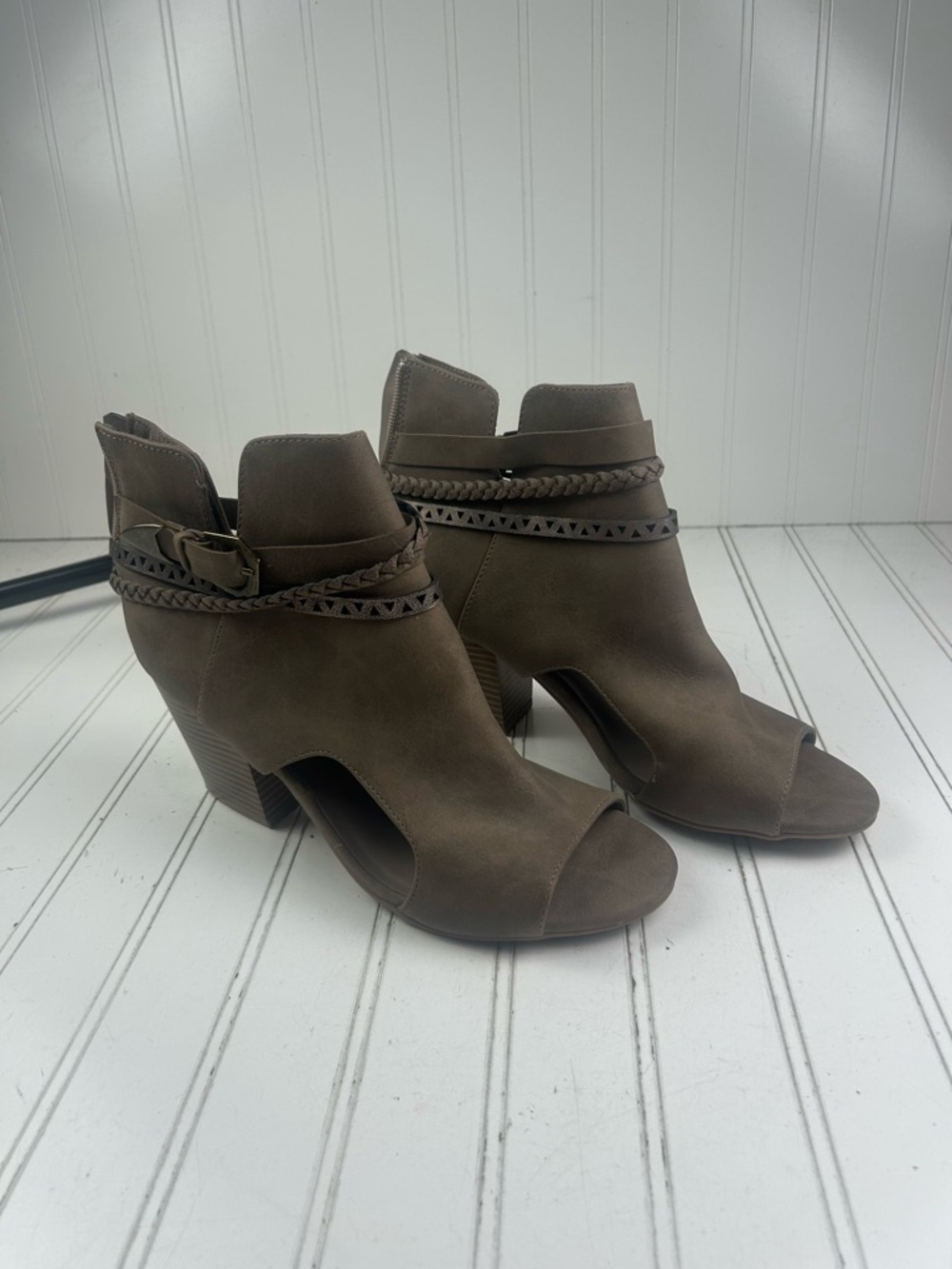 Maurice’s Sabrina Open Toe Ankle Boots Women’s Size 11M - Picture 2 of 10